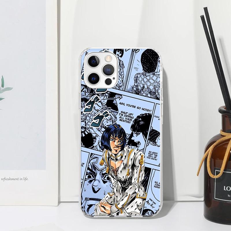 Чехол для телефона JoJo's Bizarre Adventure для iPhone 17 Air 16 15 Plus 16E 14 Pro Max 13 Mini 12 11 7 8 SE Мягкая задняя крышка Fundas