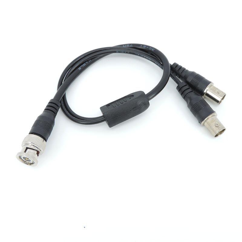 1 BNC Male to 2 way BNC Female Splitter Video Cable Cord Connector Adapter Wire Для удлинительного провода для камеры видеонаблюдения