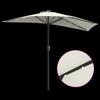 Garden Sun Umbrella Sand 294 x 150 x 223 cm Polyester and Steel