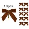 Small Velvet Christmas Bows for Christmas Tree  Wreath  Gift Wrapping  Crafts  Wedding  Party  Home Decor