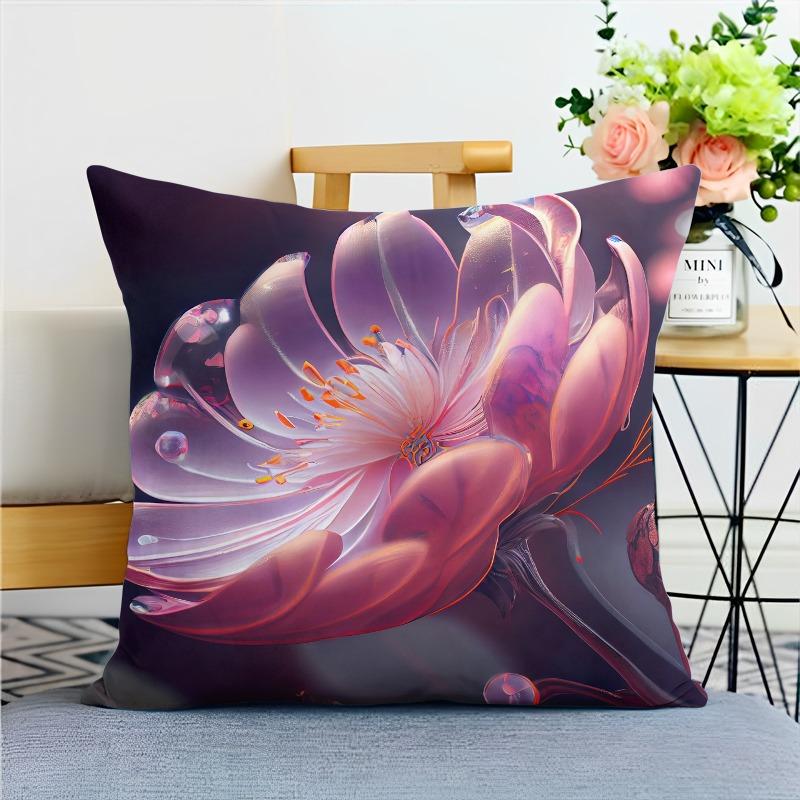 Наволочка с изображением пиона в китайском стиле для украшения общежития, офиса, гостиной, дома