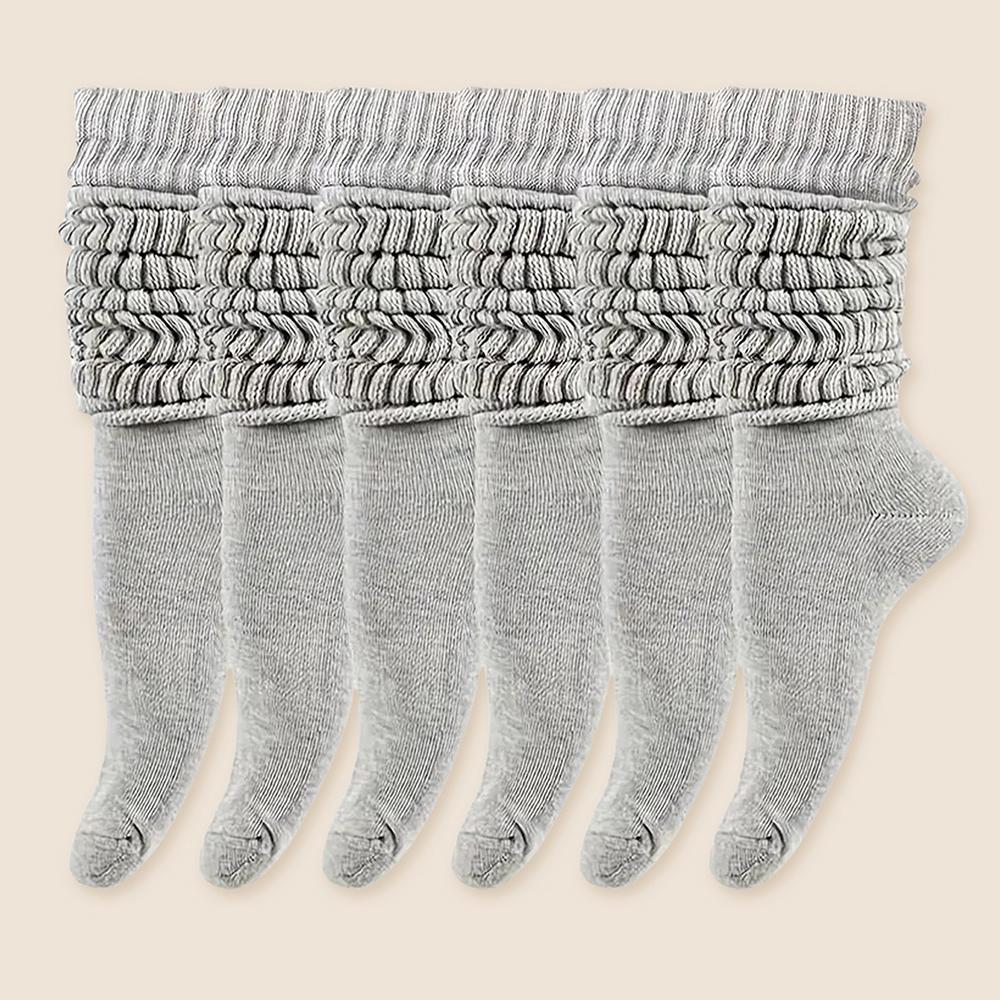 3/6/30 пар женских носков-гольфов, удобные и универсальные, длиной до икры, идеально подходят для повседневной носки и создания непринужденного модного образа.