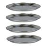4 Stainless Steel Seafood Platters Ø 36 Cm
