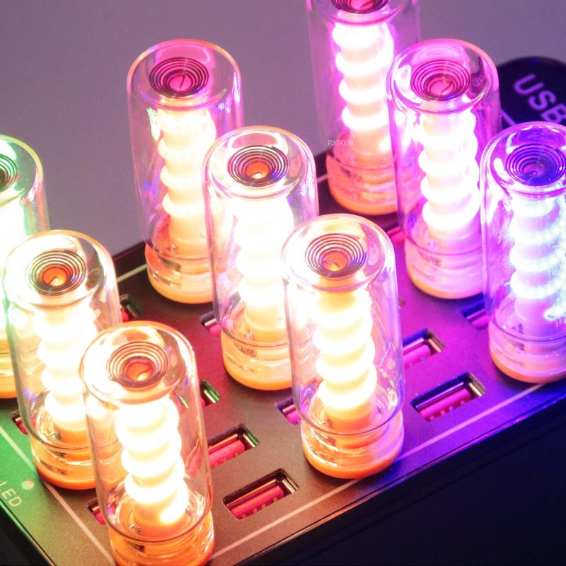 Для ежедневного освещения Лампа-атмосфера Светодиодная спиральная нить Ручная работа Сделай сам Кемпинговый свет Светодиодная гибкая Ретро USB Лампа