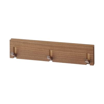 Настенная мебель MUJI, Тройной вешалка, Грецкий орех, Ширина 44 см x Глубина 2,5 см x Высота 10 см, Номер продукта: 44505199