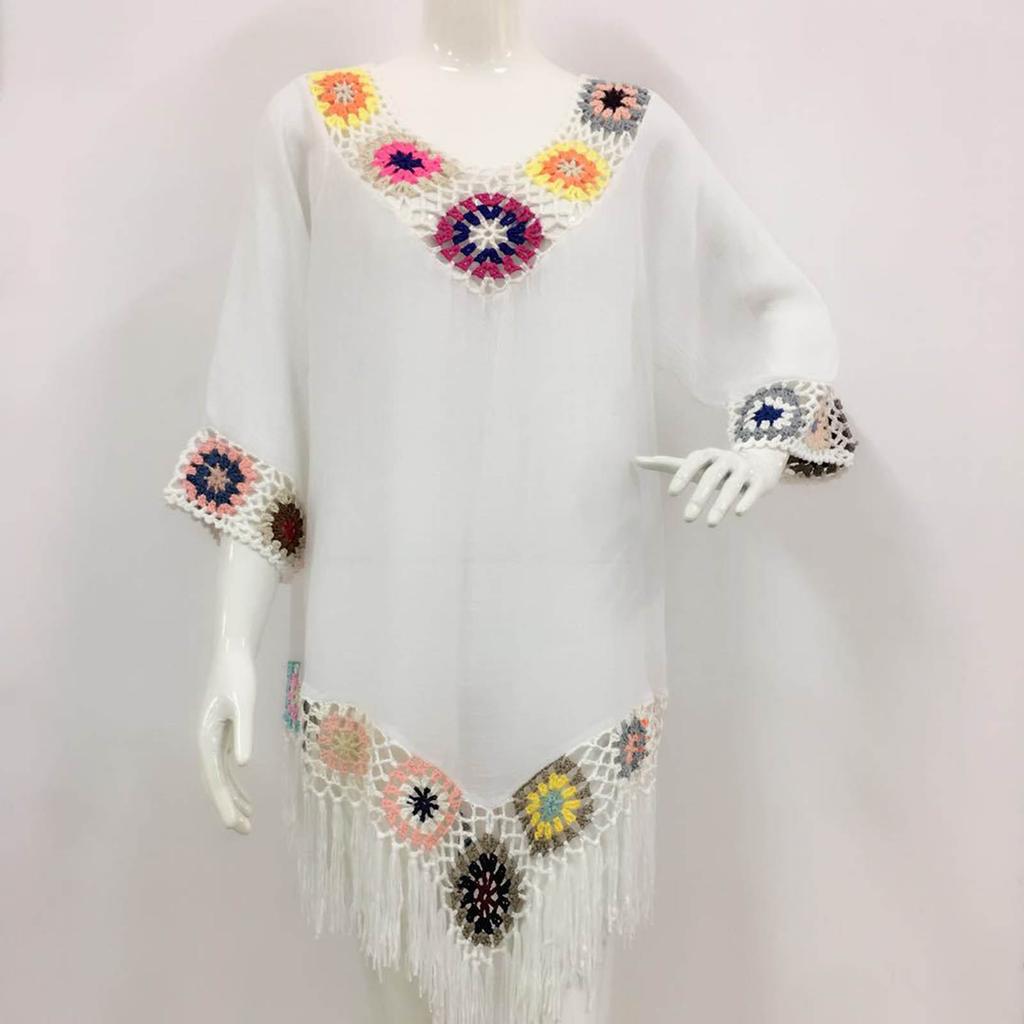 Women's Beach Coverups Summer Hollow Out Bathing Suit Cover Ups for Holiday Vacation Party