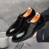 Fashion Man All-match Loafers Men's Business New Attire Leather Shoes Leather Wedding Shoe Pointed Toe Trend Hair Stylist Men's Shoes