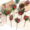 3/5Pcs Christmas Decoration Artificial Berry Bouquet Pine for Home Decor Crafts Garland Navidad New Year 2026 Garland Accessory