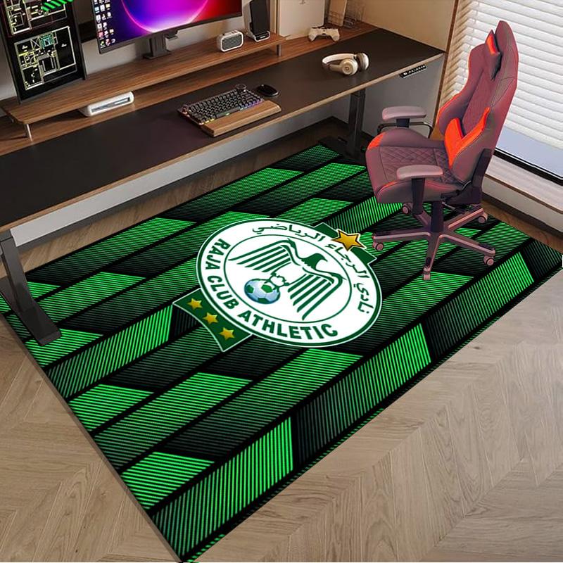 Raja Club Athletic Crest Area Rug Office rug, Chair Rug, Decor Carpet Livingroom bedroom Mat, Large Size Fan gifts Christmas gifts