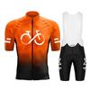 Комплект Велосипедной Формы 2026 Лето Ropa Ciclismo Мужская С Коротким Рукавом Велосипедная Одежда Для Велоспорта Градиентный Цвет Дышащая Одежда Для Горного Велосипеда MTB