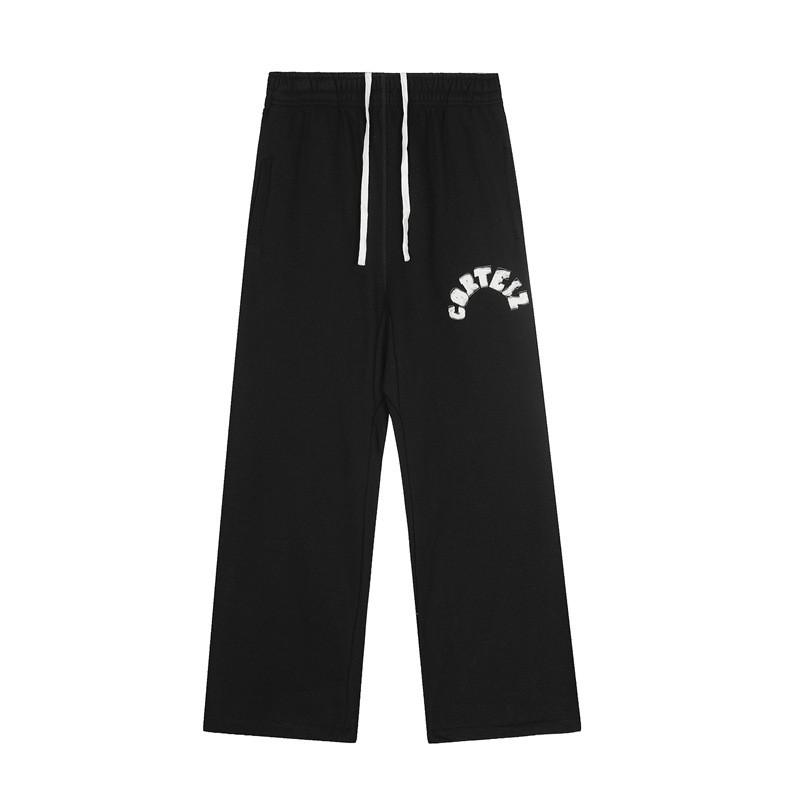 Corteiz Alcatraz Embroidered Zip-Up Hoodie Straight Leg Sweatpants Set Unisex Casual Streetwear Fall