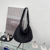 Casual Padded Big Tote for Women Pleated Large Handbag Fashion Shoulder Crossbody Bags Female High Quality Underarm Bag Purses