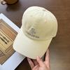 Fashion Hat Korean version of simple letter embroidery baseball cap children spring and summer couple soft top face peaked sun hat