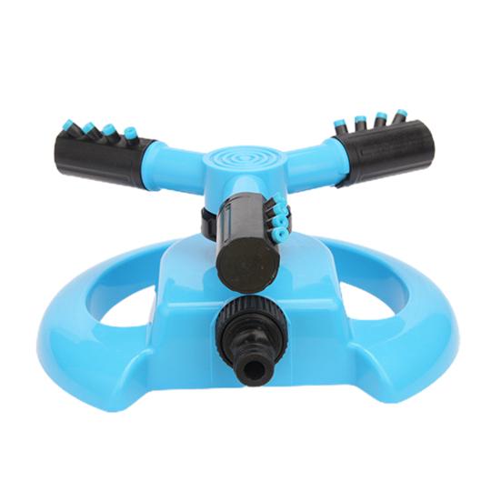 Вращающийся на 360 градусов разбрызгиватель для газона, 3-рычажный дизайн, универсальная простая установка, более широкий охват, автоматический сад