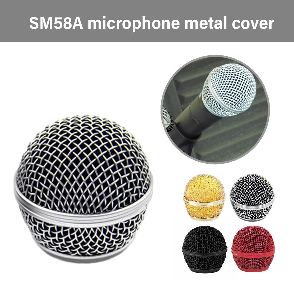 Microphone Replacement Grille for Shure SM58, SM58-LC, SM58S, BETA 58A, Microphone Head Cover Ball Head Mesh Grille
