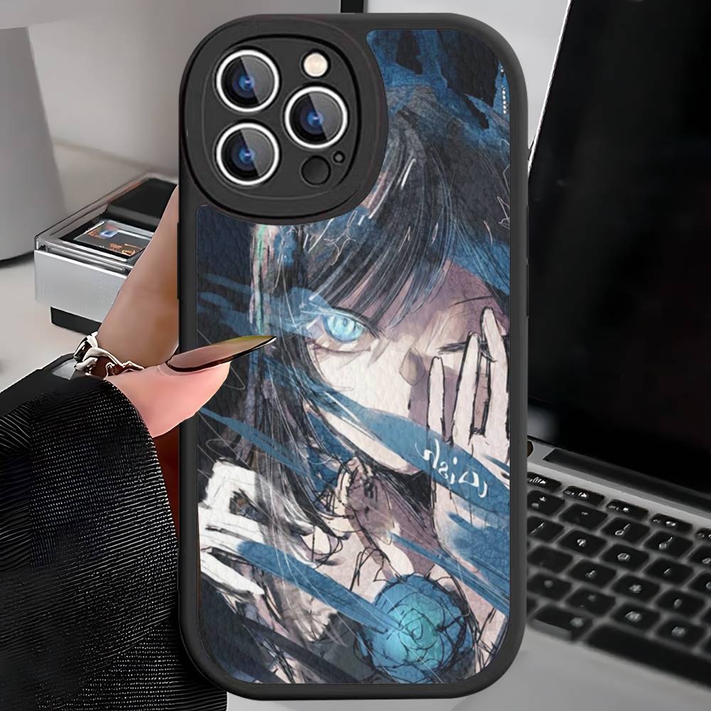 Чехол для телефона виртуальной певицы Ado для iPhone 16 15 14 13 12 11 Pro Max Plus Кожаный Мягкий Чехол