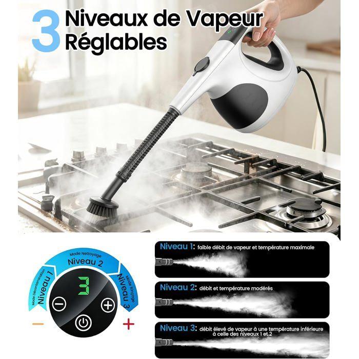 Portable Steam Cleaner, 3s Instant Heating, 400 Ml Reservoir, High Pressure, Multifunction, House And Kitchen