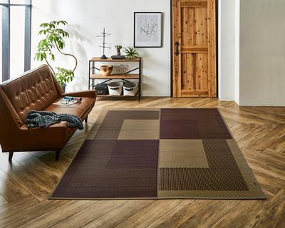 IKEHIKO DX Morning II Японский ковер из травы игуса, Примерно 191 x 250 см, Бежевый #8240830
