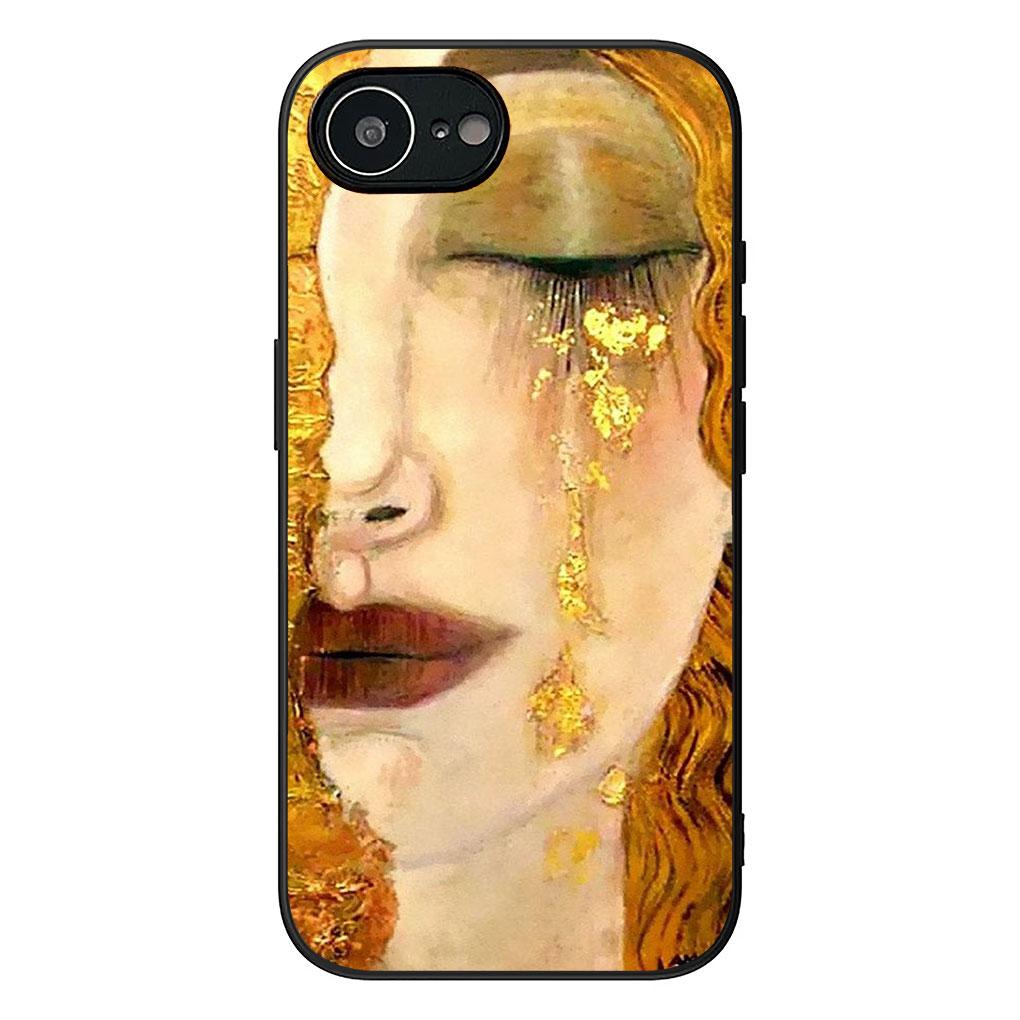 Мягкий чехол для телефона Apple iPhone 17 16 14 15 Pro Max Plus 15+ 16E XR ProMax Air Case Арт Густав Климт Чехол