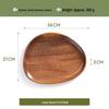 Walnut Irregular Shape Multi-functional Snack and Pastry Plate