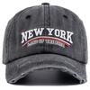 Новая унисекс винтажная стираная хлопковая кепка с вышивкой New York, бейсболка для мужчин и женщин, ретро уличное искусство, уличная одежда, кепки для пап