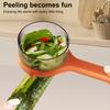 Овощечистка с ящиком для хранения Многофункциональная кухонная овощечистка Удобная ручка Фрукточистка
