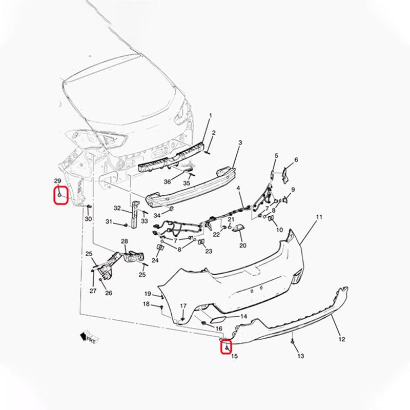 11548270 11570637 Multi-Purpose Bolt Fender Liner Screw Liner Screw tapping For Cadillac Chevrolet GM 115 482 70 115 706 37