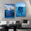 Скандинавский современный стиль, современные пейзажные постеры и принты, снежная гора, айсберг, настенная живопись на холсте, настенная картина для домашнего декора, без рамки