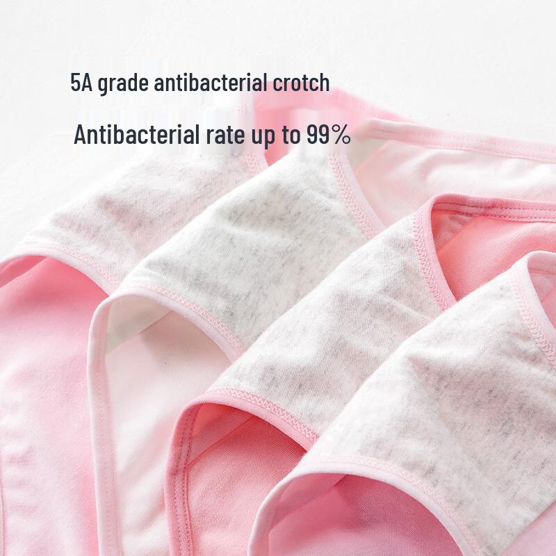 Ariel & Aurora High-Waist Antibacterial Teen Girls' Underwear 4-Pack