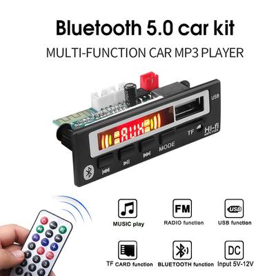 Bluetooth 5.0 MP3 Декодер Плата Беспроводной Автомобильный Музыкальный Плеер с Цветным Экраном Автомобильный Аудио USB TF FM Радио Модуль