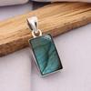 Solid 925 Sterling Silver Pendant, Wedding Gift, Anniversary Gift, Labradorite Pendant, Unisex Pendant, Pendant Necklace, Solid Pendant