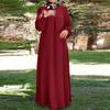 Muslims Clothes Women Loose Dresses Long Sleeve Shirt Dress Casual Robe Musulman Dubai Muslim Kaftan Muslim Dresses Turkish Cloth Oversize