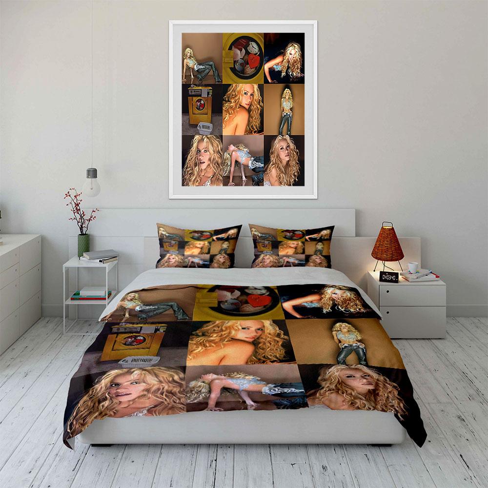 Blonde Fashion Artwork Set Bedding Duvet Cover Set Duvet Cover Pillowcases (1*Duvet Cover 2*Pillowcases, without duvet insert)