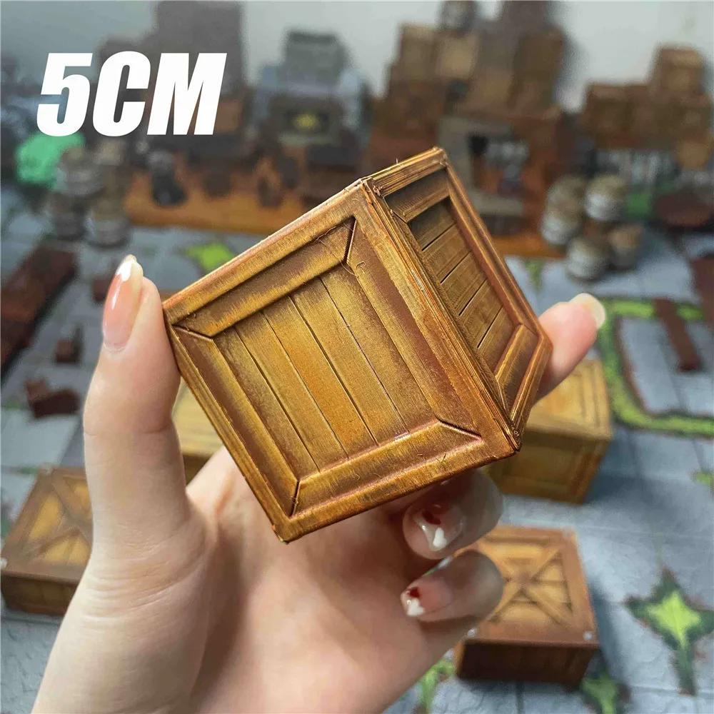 3D-печатная имитация пиратской коробки, сундук, ведро для украшения стола, домашнего декора, кукольного домика, подарка