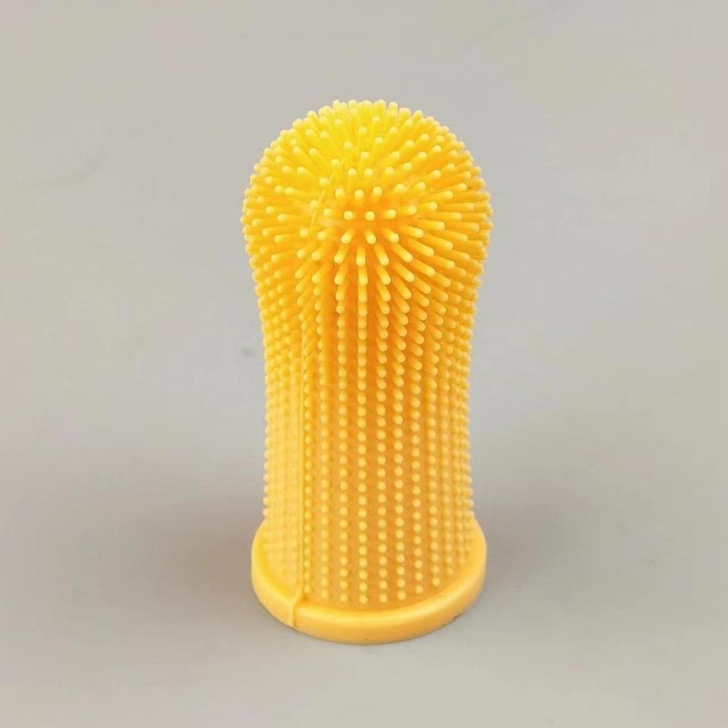 1 шт., силиконовая мягкая колючая напальчник для кошек, собак, зубная щетка для чистки зубов и рта щенка, щетка для чистки домашних животных