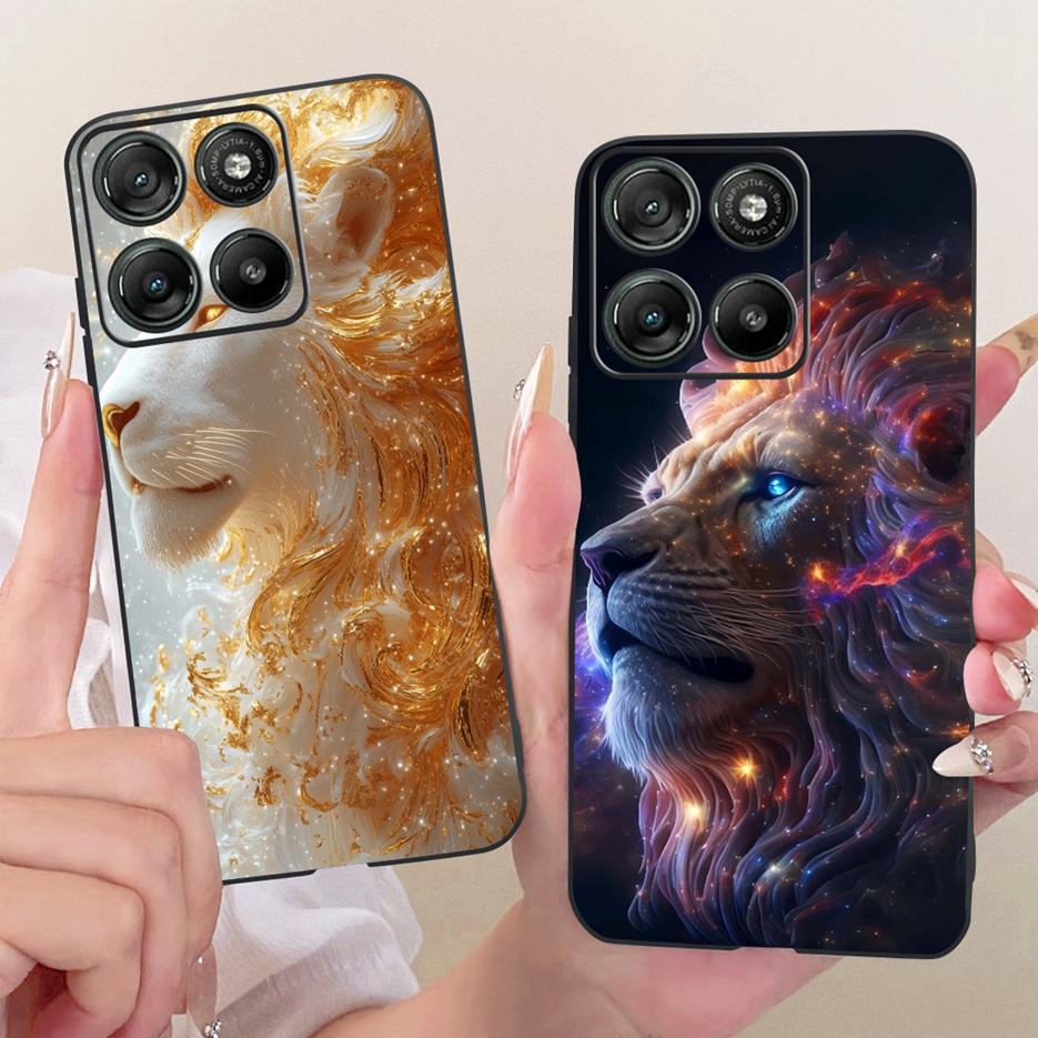 For Motorola Moto G57 Power Case XT2537-5 Cool Lion Dragon Painted Cover Soft TPU Phone Cases For Motorola Moto G67 Power Fundas