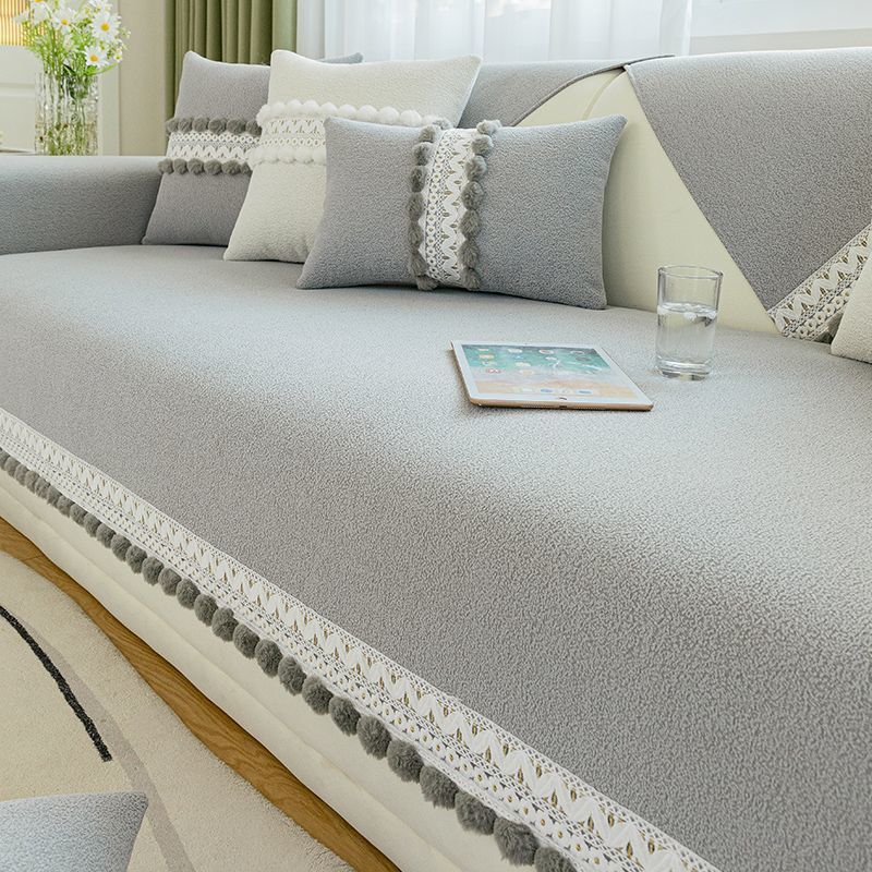 Подушка для дивана из синели Four Seasons, универсальный простой современный чехол для дивана, нескользящая, грязеотталкивающая комбинированная подушка для дивана