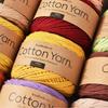 New 1.5mm Pure Cotton Round Strand Crochet Bag Yarn, Hand Knitting, Hollow, 150m