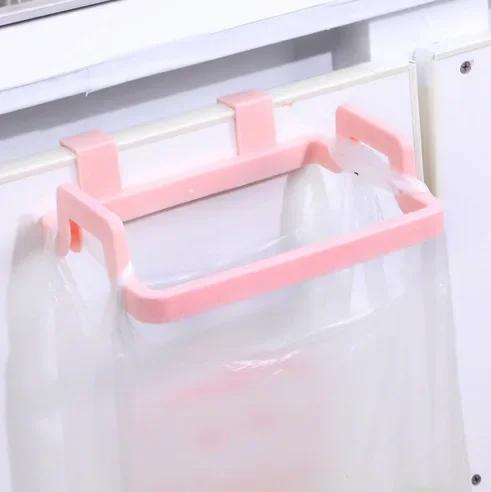Portable Garbage Bag Support Frame Cabinet Door Back Type Rounded Corner Anti-collision Supportable Bracket Organzier Tools