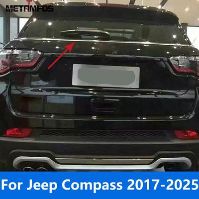Для Jeep Compass 2017-2024 2025 Накладка-спойлер на заднее стекло, Молдинг, Накладка на крышку багажника, Наклейка-крыло, Аксессуары для экстерьера, Стайлинг автомобиля