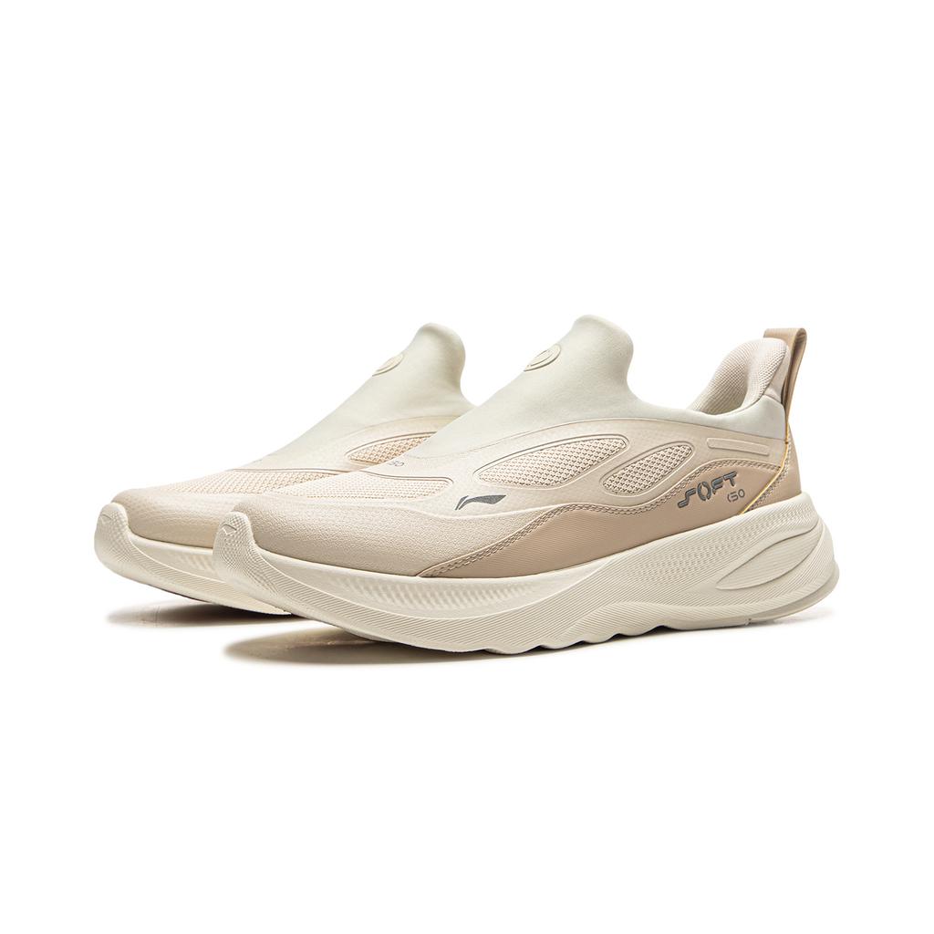 Li Ning SOFT GO 2 WNTR Амортизация Скользкая Устойчивая к истиранию Поддержка Отскок Низкие Повседневная обувь Женская Серая AGLV068-12