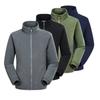 Fleece Hoodie Men's Grab Jacket with Fleece Thickened Cardigan Large Size Jacket Hardshell Jacket Lining Top