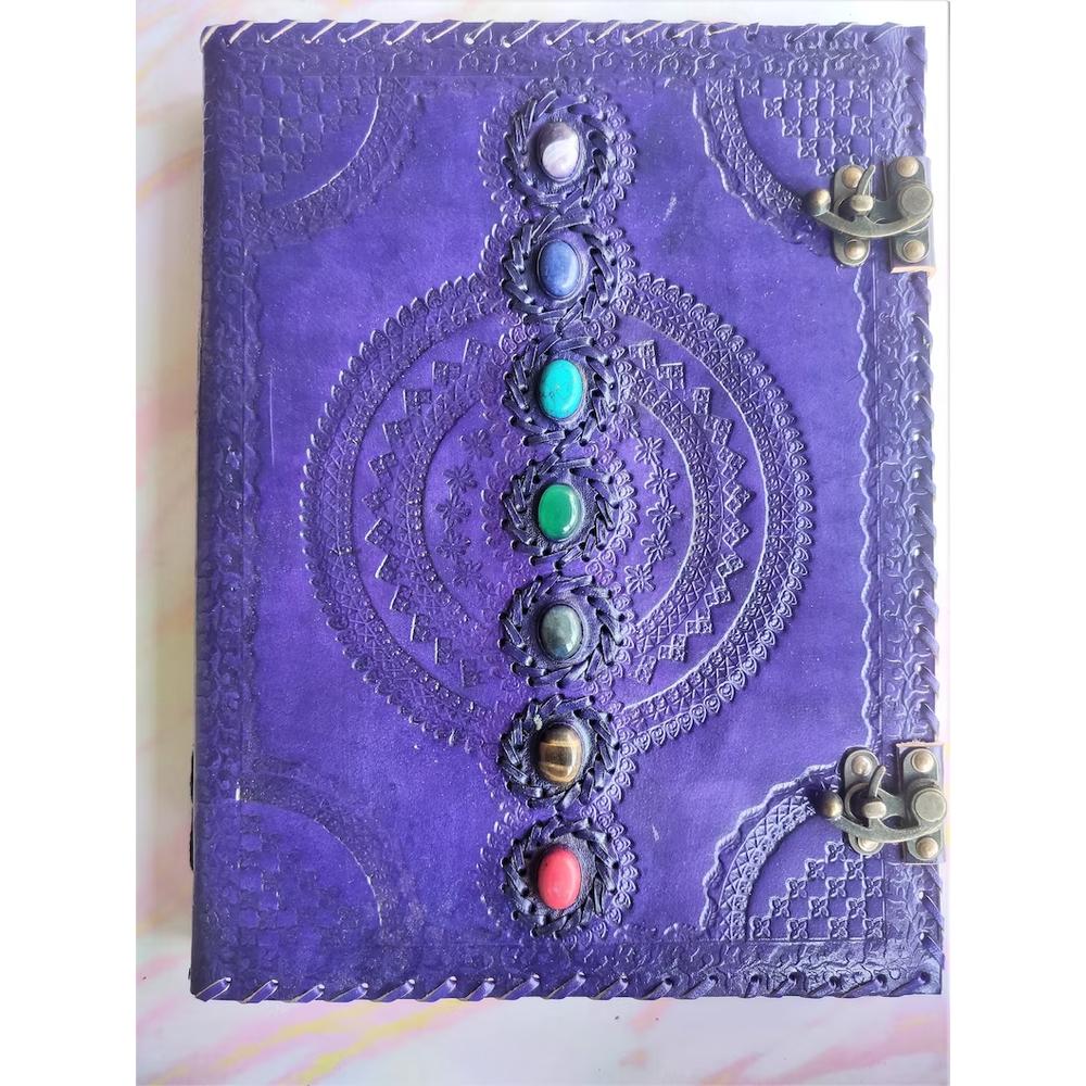 Очень большой кожаный журнал, Книга заклинаний, Журнал чакр, Журнал семи камней