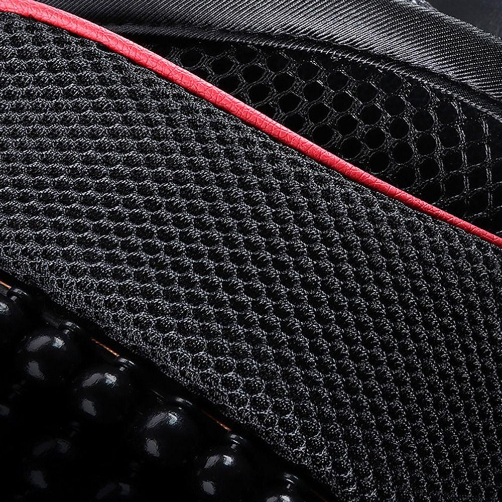 Поддержка поясницы, поясничная подушка для автомобильного сиденья, деревянная сетка с бусинами, вентилируемая спинка, офисное кресло