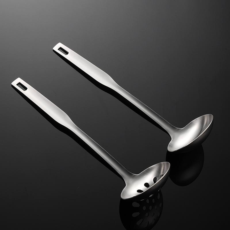304 Stainless Steel Liren Thin Hot Pot Soup Shell Colander Small Spoon Sanded Soup Pot Gift Kitchen Utensils