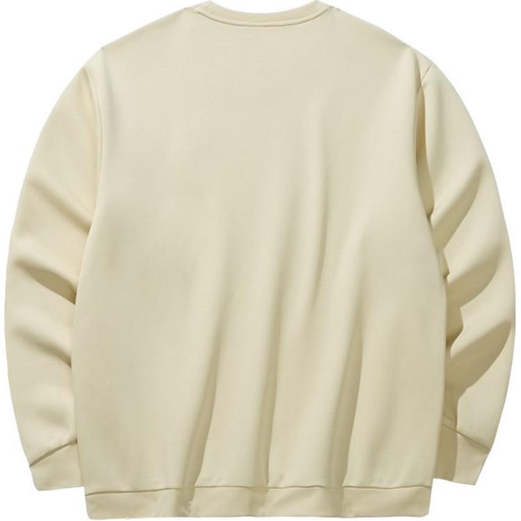 Anta Casual Comfortable Round Neck Pullover Sweatshirt Unisex Tops Light-Cream 972448710-5