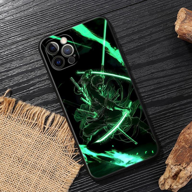 ZORO Roronoa One Pieces Funda For iphone 17 Case For iPhone 16 15 11 12 13 Mini 17 Pro Max 16 Plus 17E 16E Air Case Soft Cover