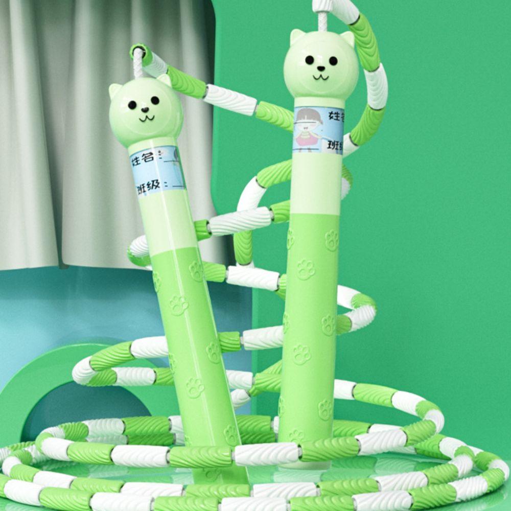 Anti-Skid Segmented Fitness Jump Rope 2.8m Sports Rope Soft Bead Skipping Rope  Children