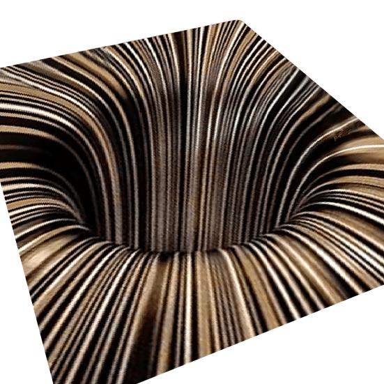 Коврик для пола Yousheng 3D иллюзия Нескользящий устойчивый дизайн Высокоабсорбирующий придверный коврик Декоративный ковер для гостиной спальни Домашний декор