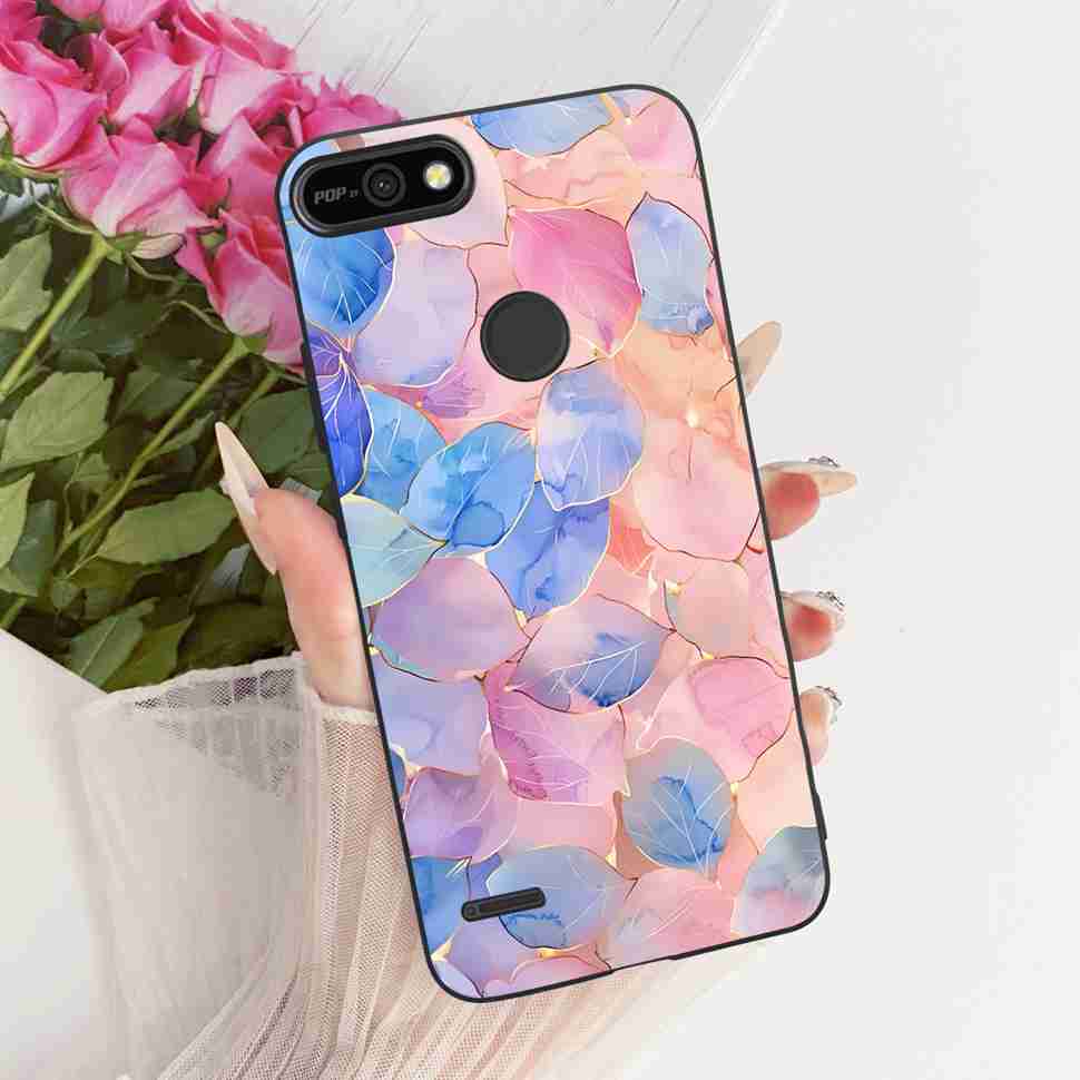 For Tecno Pop 2 F B1c Case Cartoon Lion Butterfly Silicone TPU Black Cover For Tecno Pop 2F POP 2F 5.45" Phone Cases Coque
